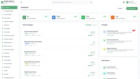Creative Library - AI-powered creative asset management and generation interface